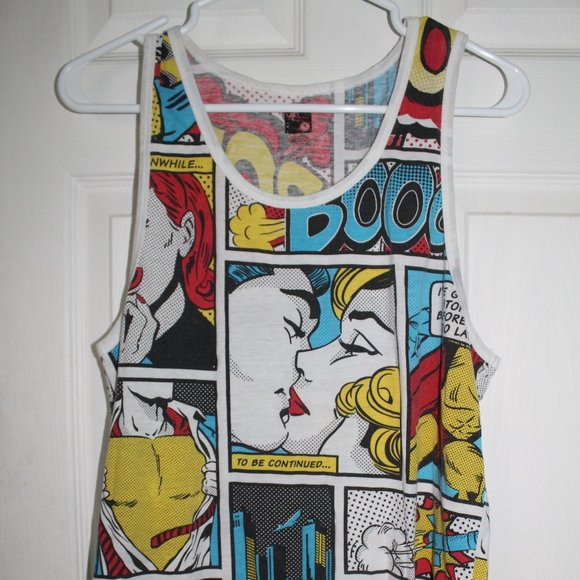 Comic Book Tank Top - Picture 1 of 2
